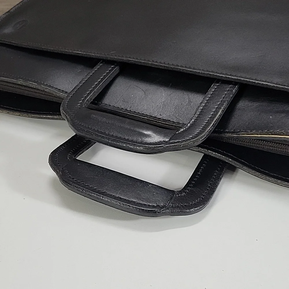 Vintage Hartmann Black Leather Briefcase